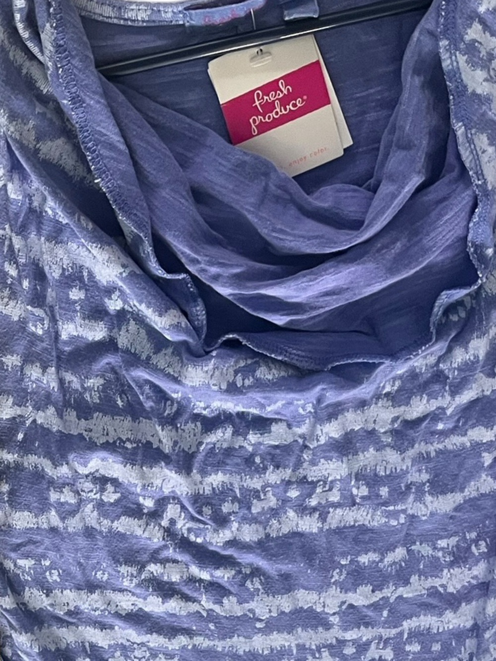 Boho Purple Tie Dye Asymmetrical Beach Vacation Dress NWT Sleeveless M - Picture 4 of 4